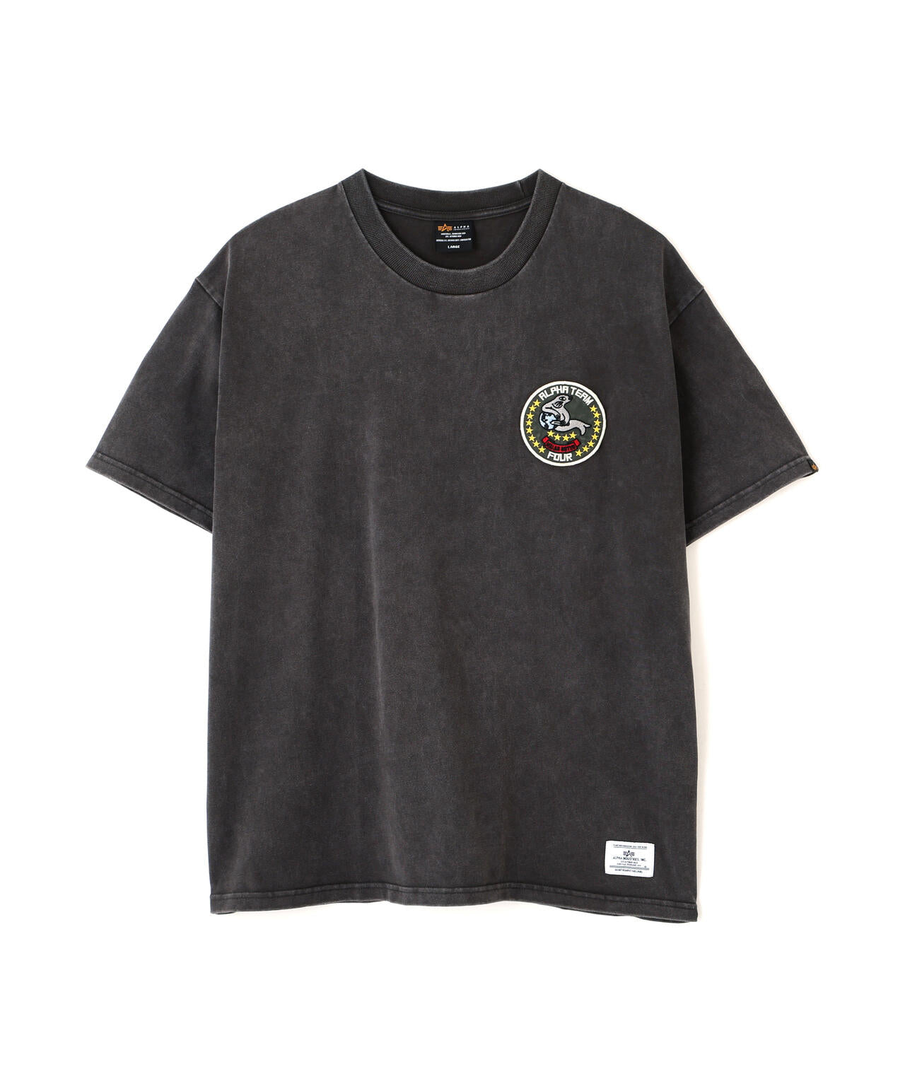 MILITARY EMBLEM PATCH T‐SHIRT