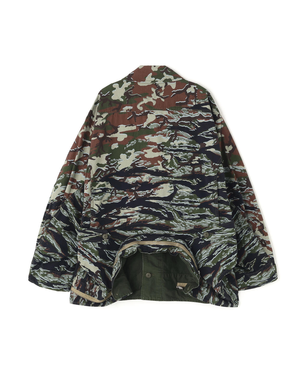 beautiful people × Alpha｜double-end camouflage field jacket