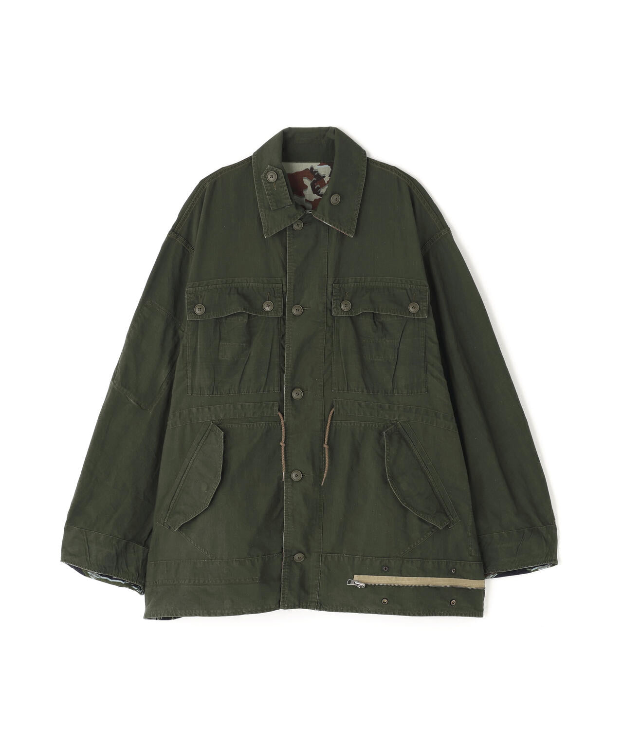 beautiful people × Alpha｜double-end camouflage field jacket