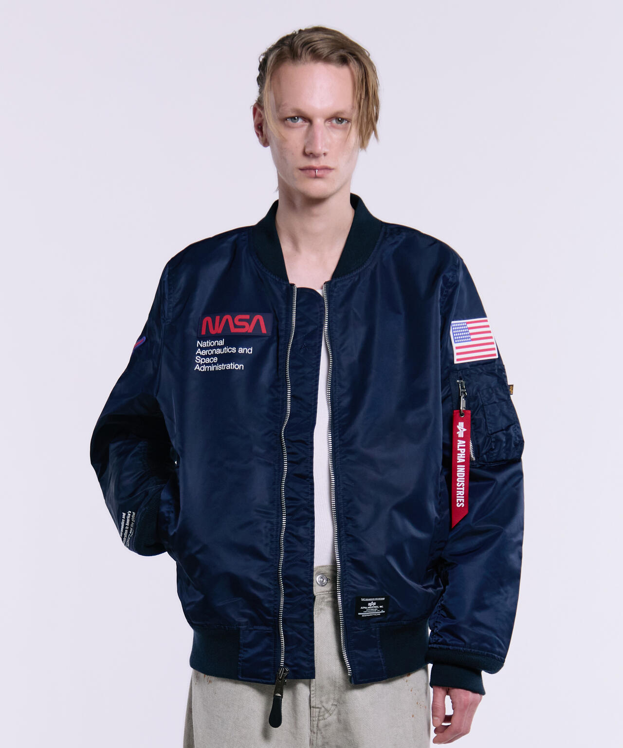 ALPHA INDUSTRIES フライトジャケット　ネイビー【2XLARGE】 Amazon.com: Alpha Industries Boys' Squadron MA-1 Flight Jacket