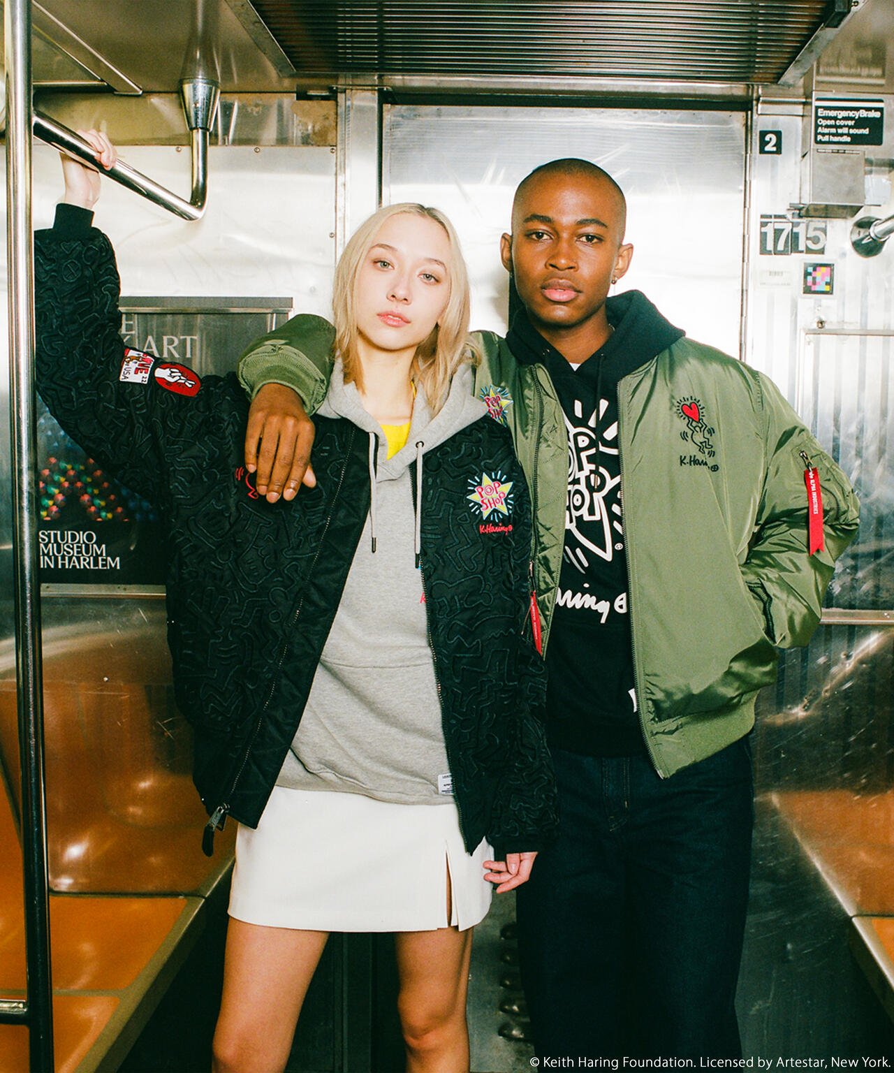 Keith Haring X Alpha MA-1 ALL OVER EMBROIDERY