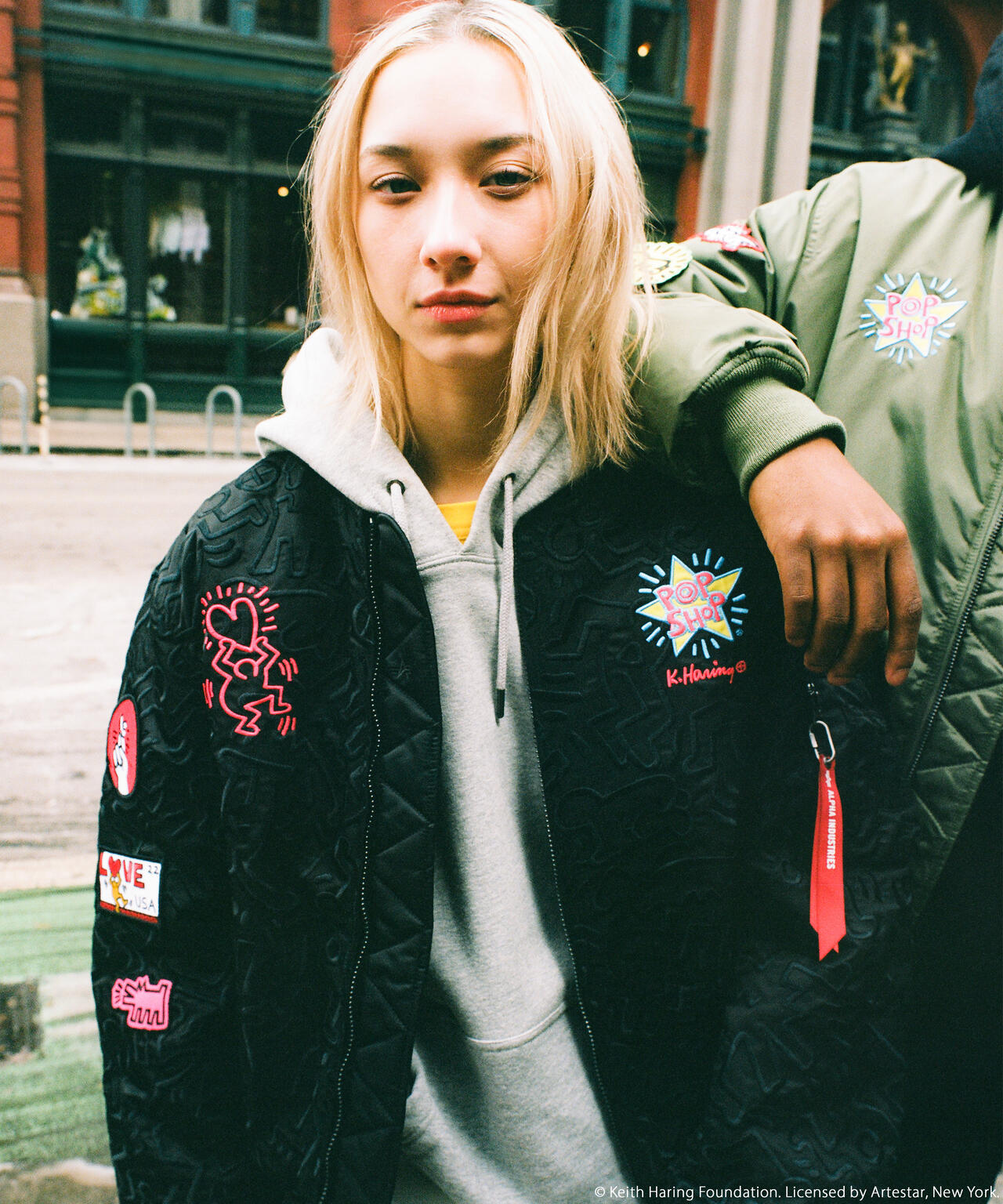 Keith Haring X Alpha MA-1 ALL OVER EMBROIDERY ｜アルファ