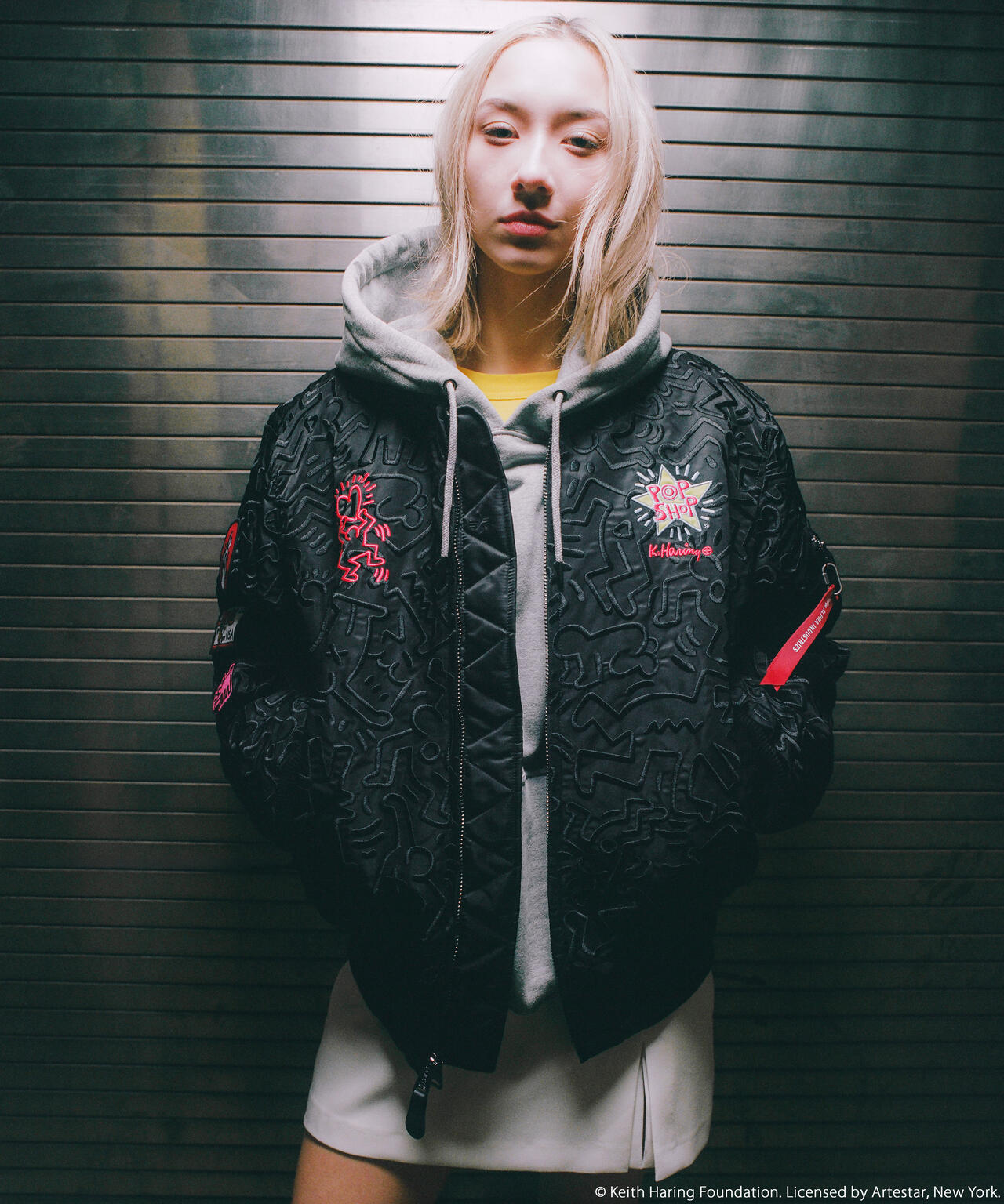 Keith Haring X Alpha MA-1 ALL OVER EMBROIDERY ｜アルファ