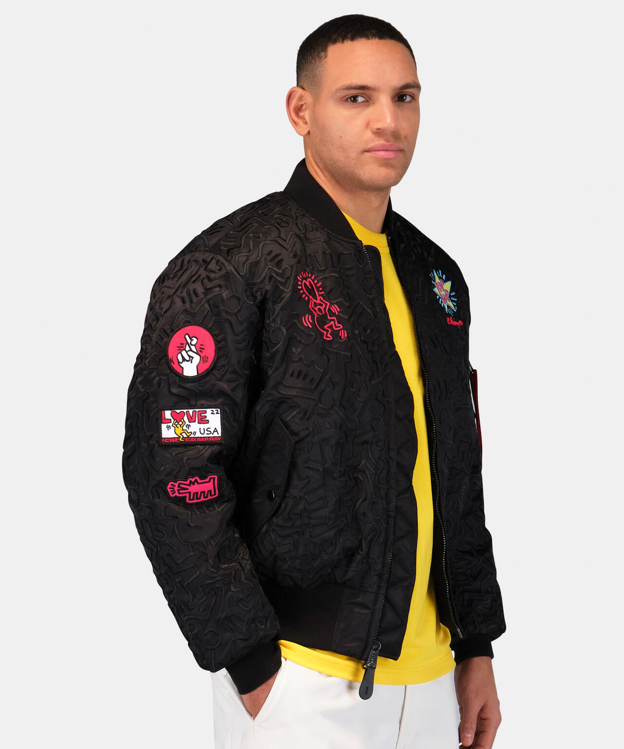 Keith Haring X Alpha MA-1 ALL OVER EMBROIDERY ｜アルファ