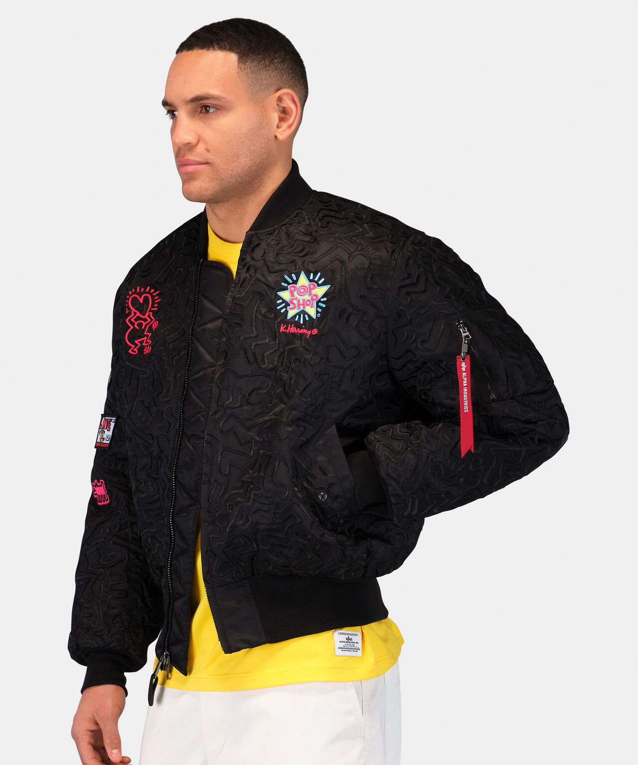 Keith Haring X Alpha MA-1 ALL OVER EMBROIDERY