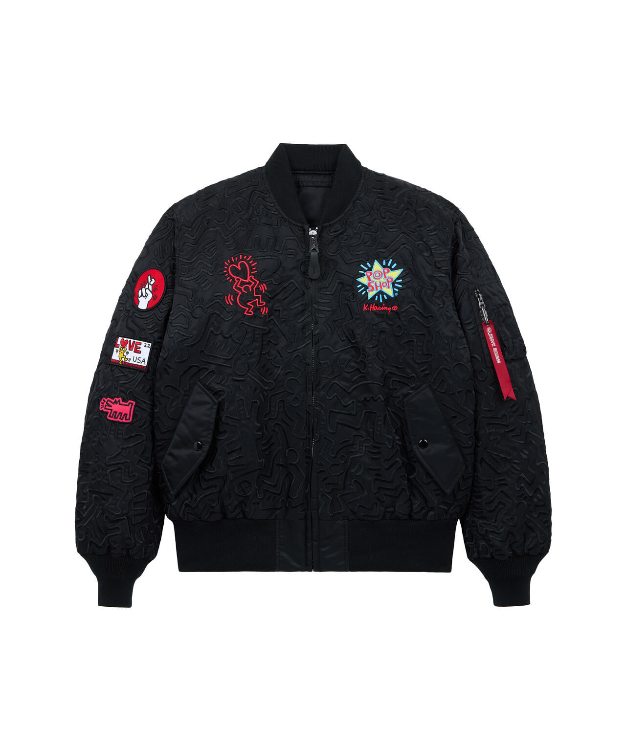 Keith Haring X Alpha MA-1 ALL OVER EMBROIDERY ｜アルファ