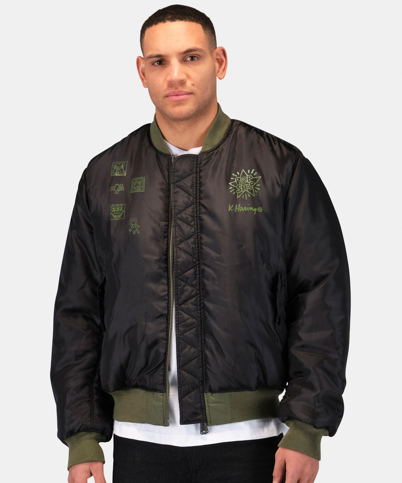 と*も様 MWAM ALPHA MA-1 限定品 Keith Haring X Alpha MA-1 ALL REVERSIBLE ｜アルファ インダストリーズ
