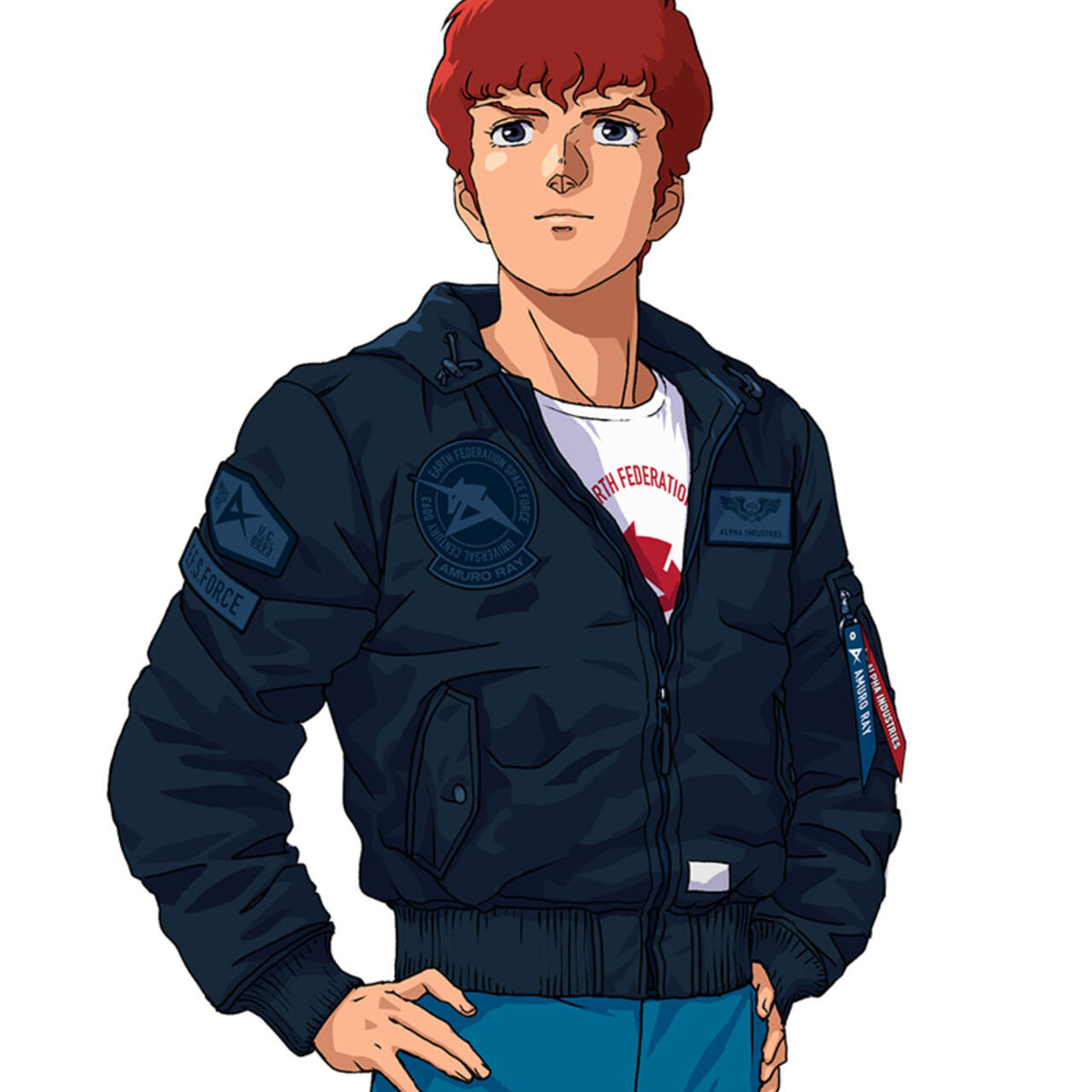 STRICT-G ALPHA L2B FLIGHT JACKET アムロ・レイ STRICT-G ALPHA 『機動戦士ガンダム 逆襲のシャア』 L-2B HOODED GEN