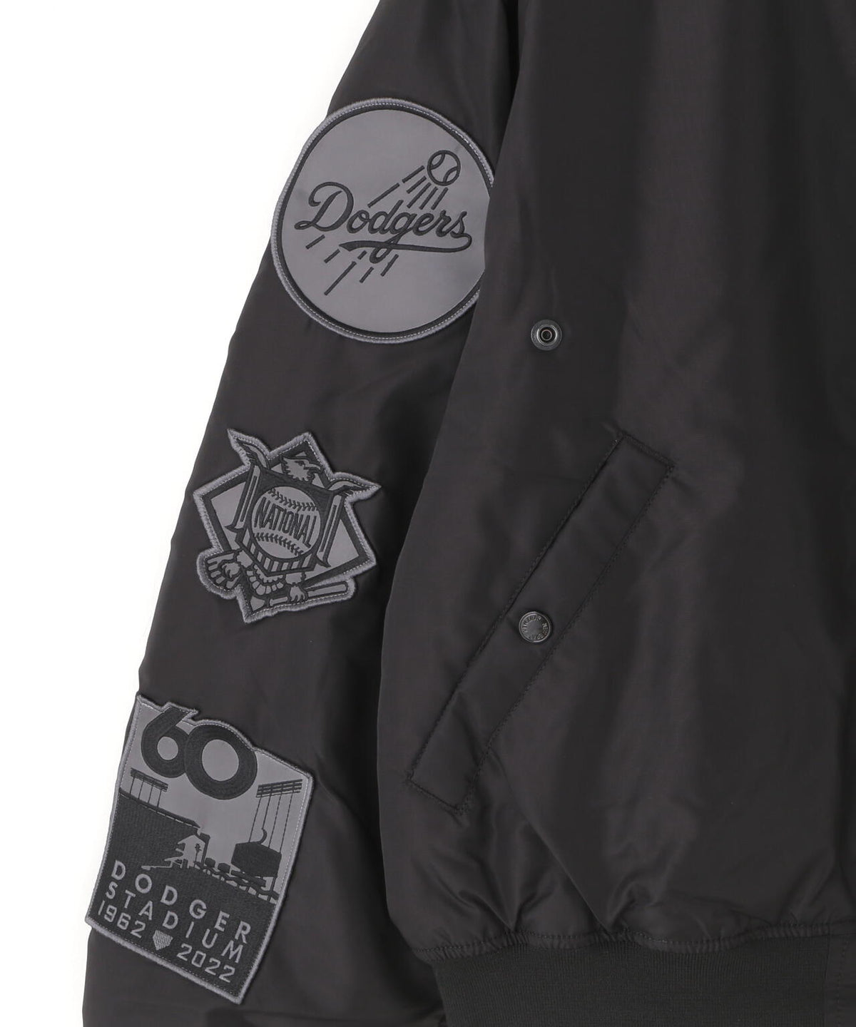 《MLB X ALPHA X NEW ERA》MA-1 2in1 FLIGHT JACKET & VEST ロサンゼルス・ドジャース