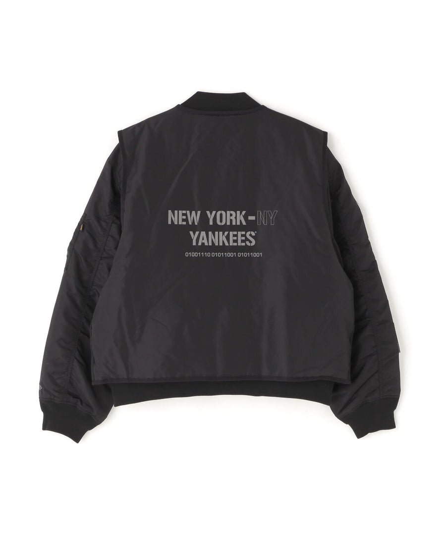 《MLB X ALPHA X NEW ERA》MA-1 2in1 FLIGHT JACKET & VEST ニューヨーク・ヤンキース ...