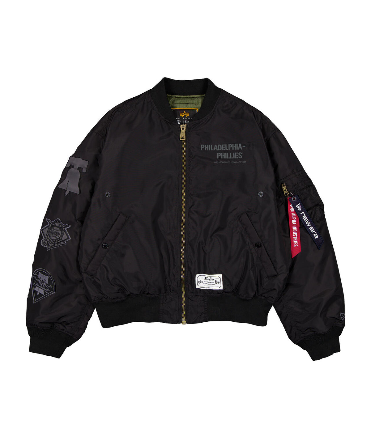 《MLB X ALPHA X NEW ERA》MA-1 2in1 FLIGHT JACKET & VEST フィラデルフィア・フィリーズ