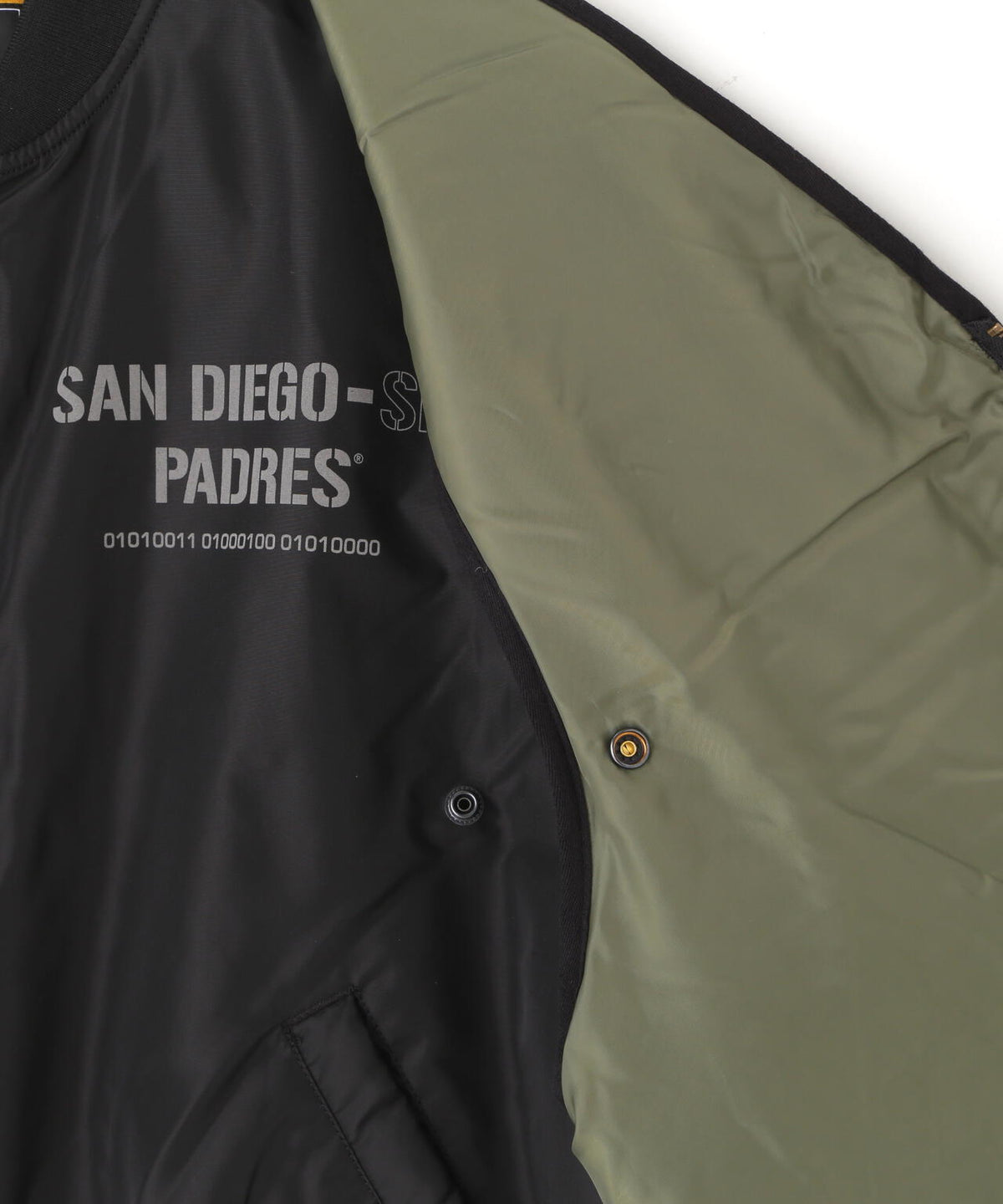 《MLB X ALPHA X NEW ERA》MA-1 2in1 FLIGHT JACKET & VEST サンディエゴ・パドレス