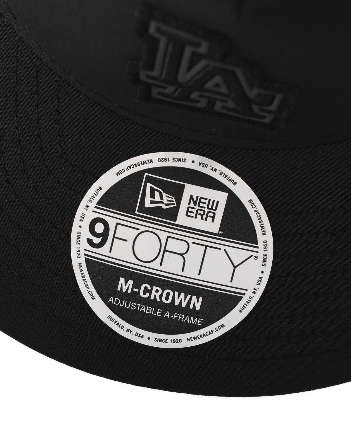 《MLB X ALPHA X NEW ERA》9FORTY M-Crown A-Frame ロサンゼルス・ドジャース ブラック