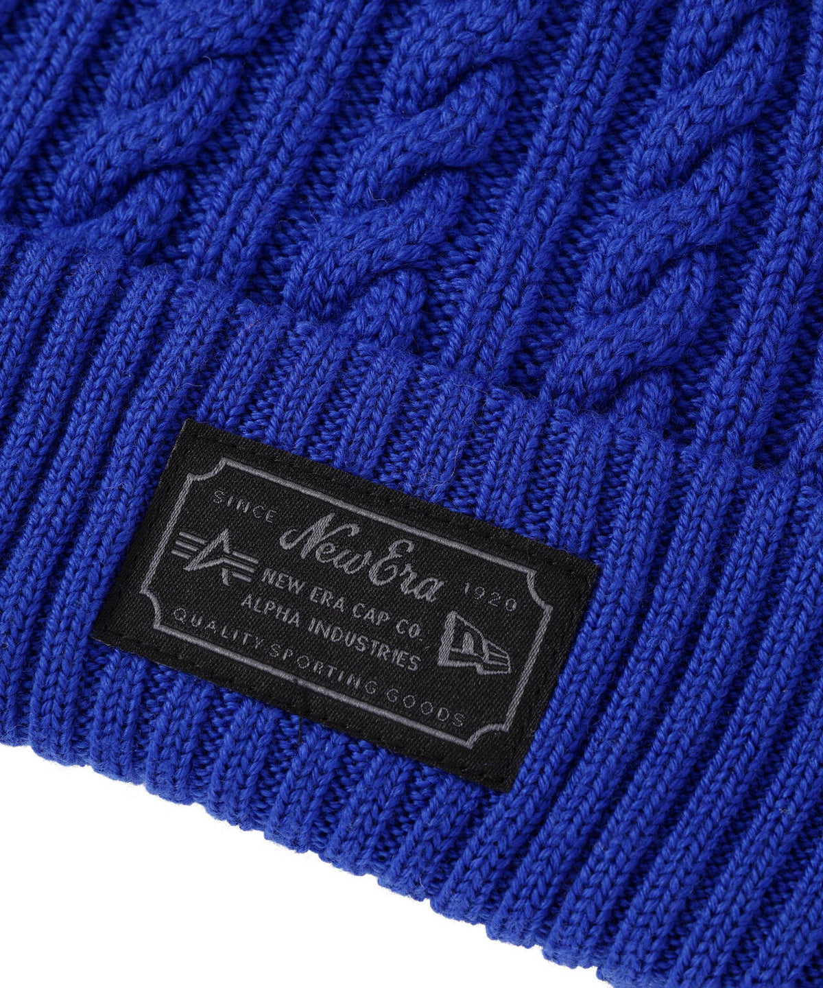《MLB X ALPHA X NEW ERA》CABLE KNIT BEANIE ロサンゼルス・ドジャース