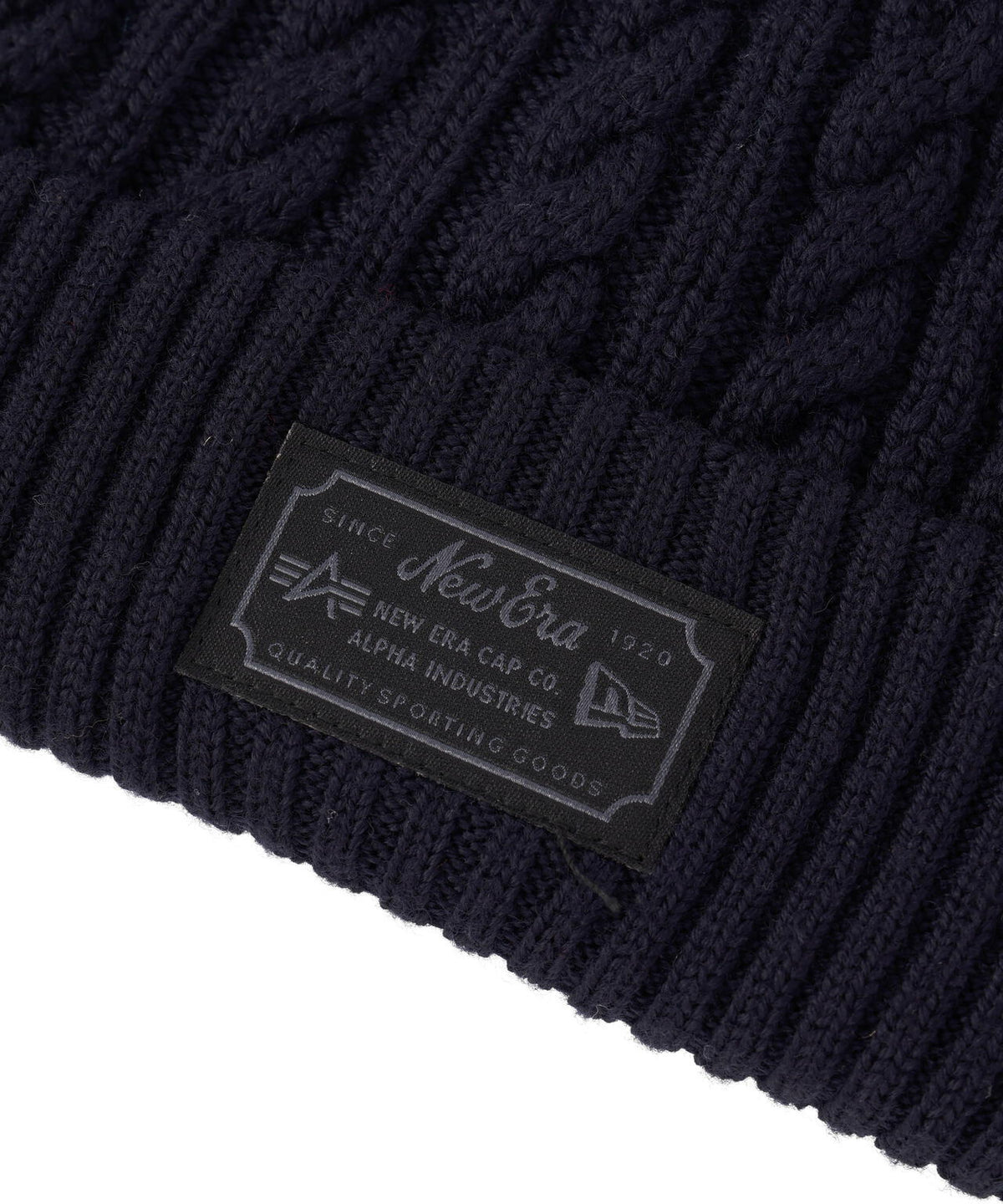 《MLB X ALPHA X NEW ERA》CABLE KNIT BEANIE ニューヨーク・ヤンキース