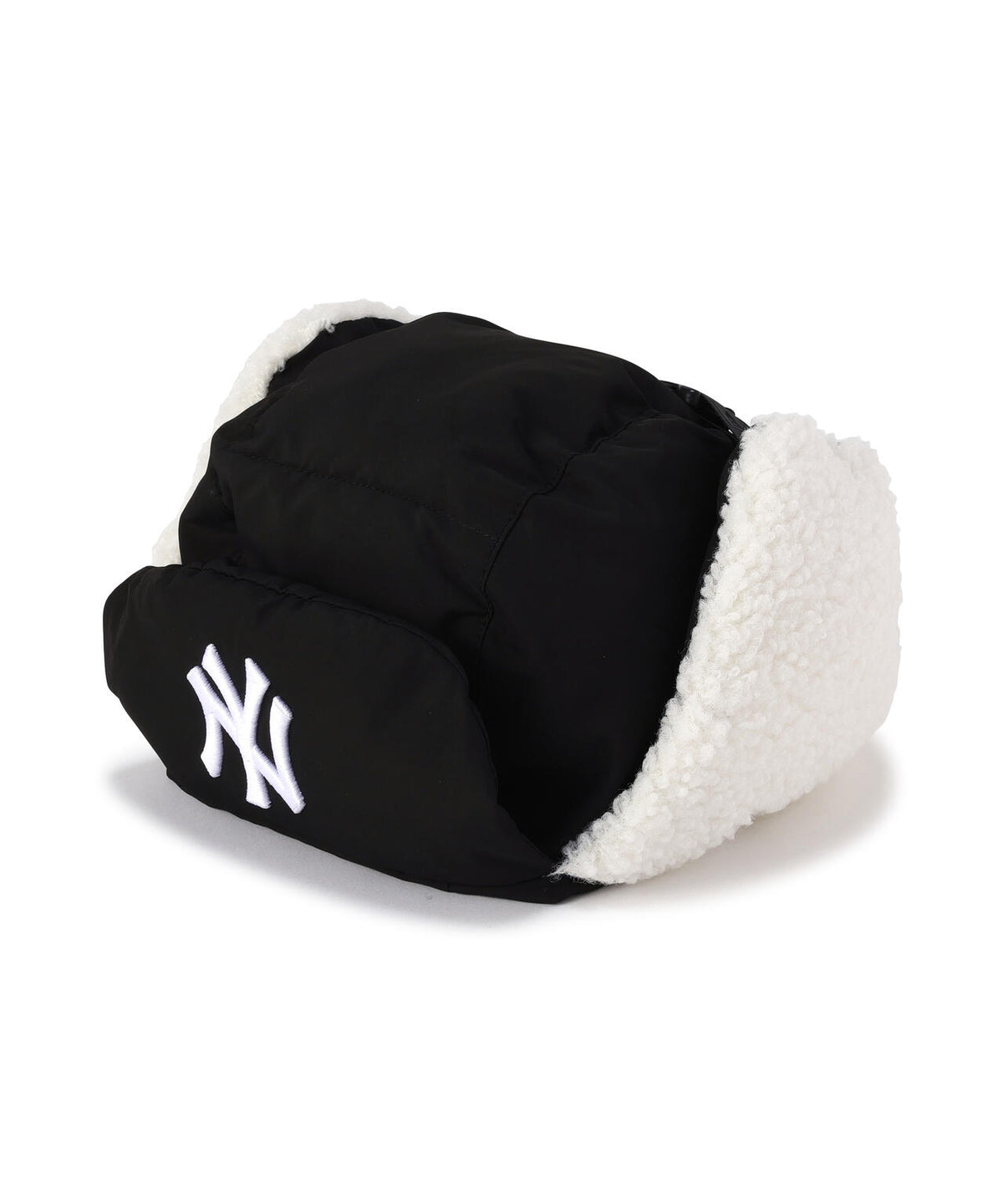 《MLB X ALPHA X NEW ERA》PUFFER TRAPPER HAT ニューヨーク・ヤンキース