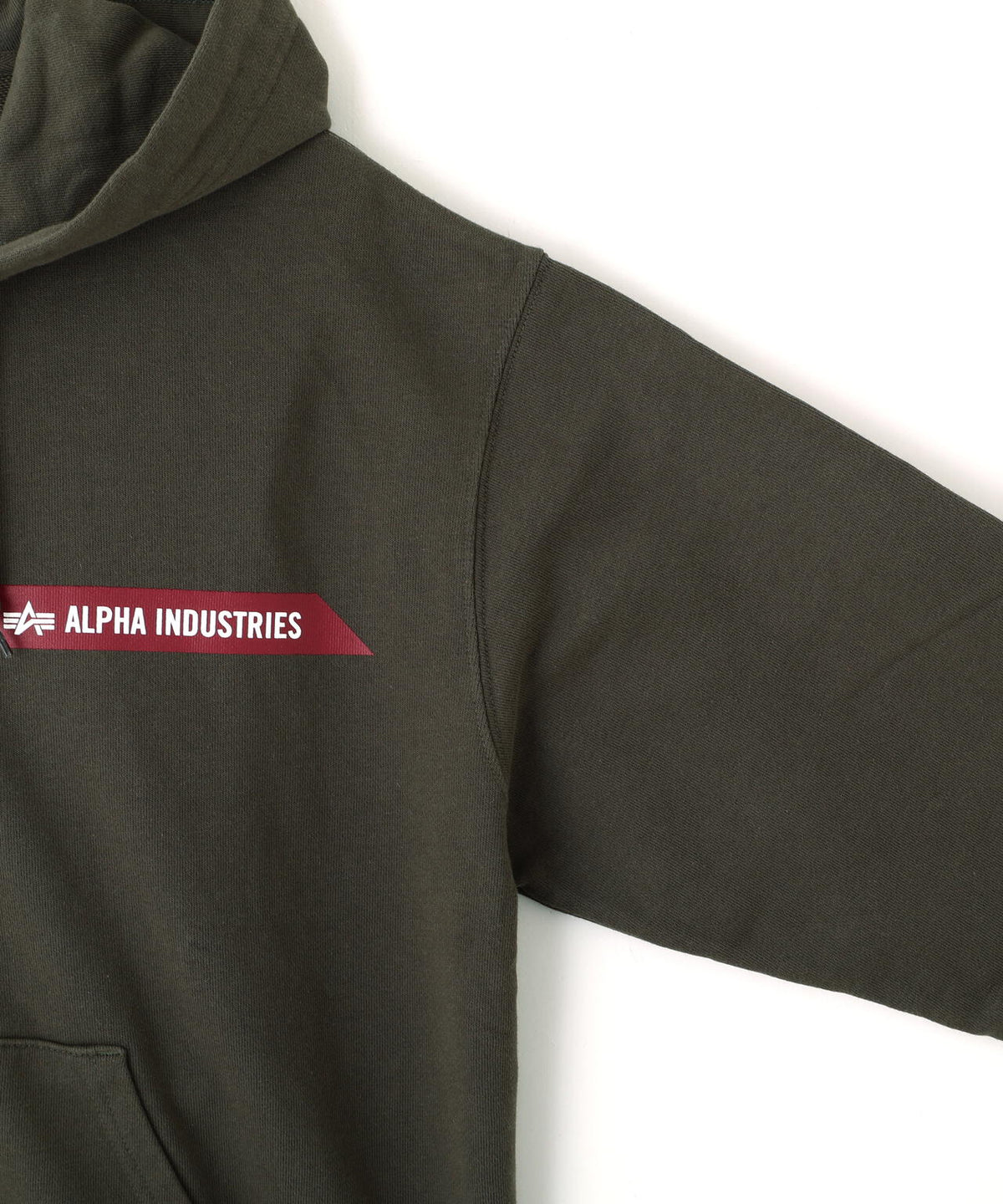 ALPHA RED RIBBON ZIP HOODIE