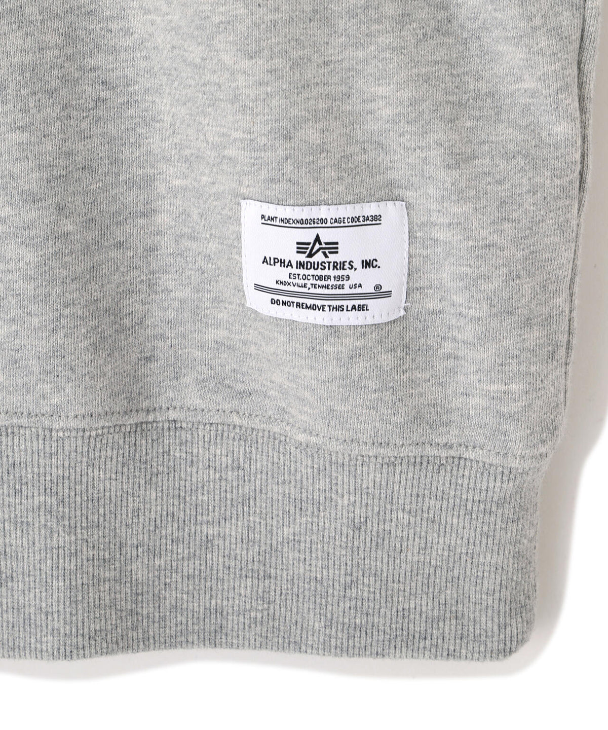 ALPHA RED RIBBON CREW SWEAT / アルファ レッド リボン クルー スウェット