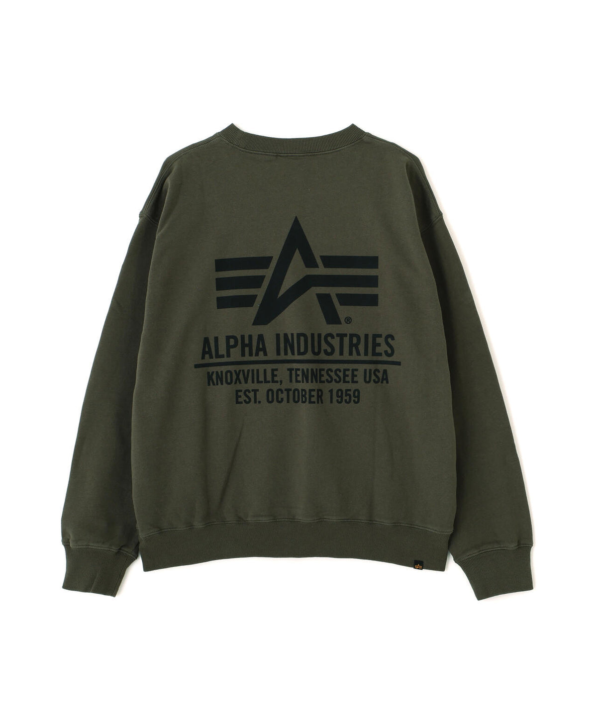 ALPHA RED RIBBON CREW SWEAT