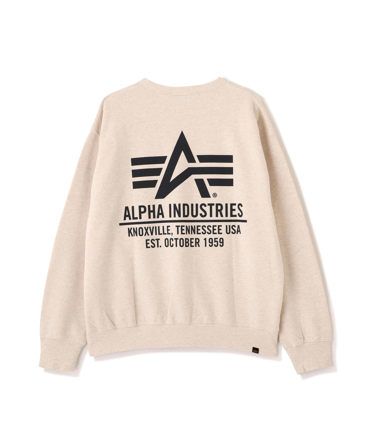 ALPHA RED RIBBON CREW SWEAT / アルファ レッド リボン クルー スウェット