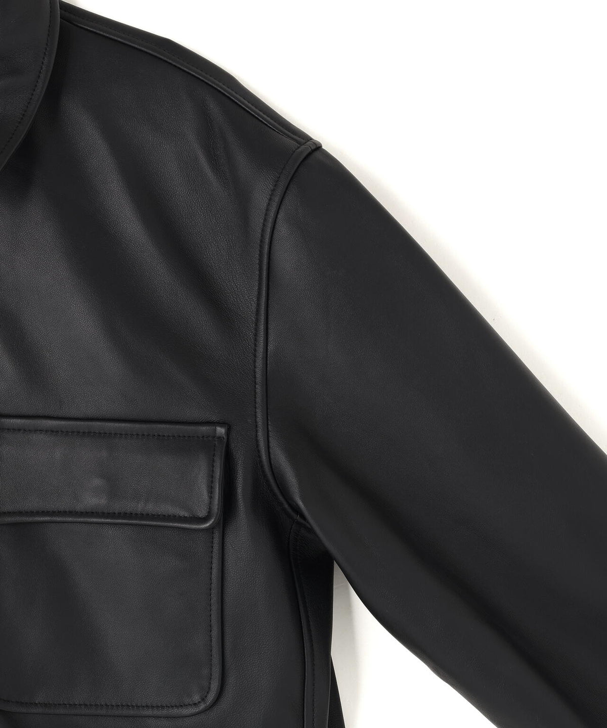 LEATHER LIGHT AVIATOR JACKET