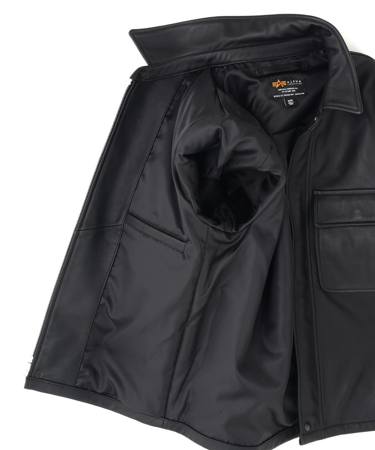 LEATHER LIGHT AVIATOR JACKET