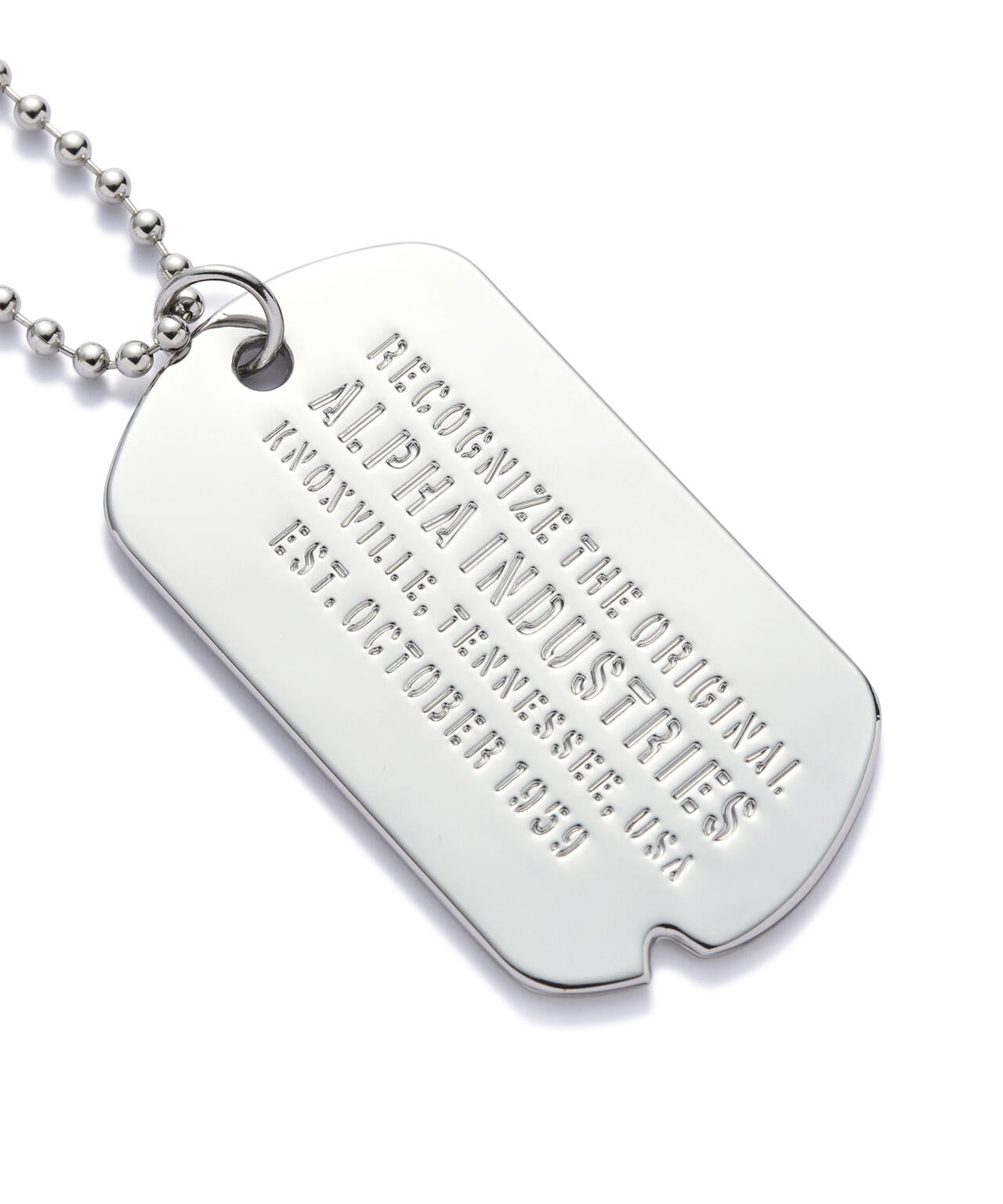 Dog Tag Necklace ｜アルファ インダストリーズ